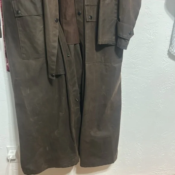 Mens Oiled Duster - Picture 3 of 13